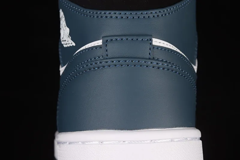 All categories Air Jordan Jordan series basketball shoes Air Jordan 1 Mid Air Jordan 1 Mid "Dark Teal" AJ1 Qiao 1 Qinglan Zhongbang basketball shoes 554724-411